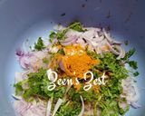 A picture of step 1 of Lakadong Turmeric Gram Flour Fritters.