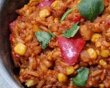 Mexikói rizses "hús" (vegán) recept fázis 5 fotója