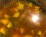 A picture of step 4 of Aloo Matar Masala (Potato Peas curry).