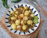 Foto langkah ke 5 dari resep Telur Puyuh Cabe Ijo.