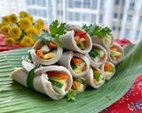 Hình bước làm 4 của món Chả Lụa Cuộn Rau Củ