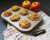 Foto langkah ke 4 dari resep Vegan Apple Muffins (Simpel & Cepat).