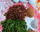 A picture of step 3 of Shami crispy kabaab.