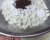 A picture of step 1 of Espresso walnut cakes with salted caramel cream and chocolate crumble.