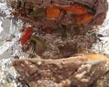 Foto del paso 9 de la receta: Palomita rellena de verduras con salsa soja!