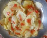 A picture of step 3 of Salted potato crisps#4weekschallenge.