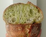 Foto langkah ke 29 dari resep Flaxseeds Pandan Swirl Sourdough Bread.