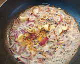 Mexikói tortaszendvics sült babbal zöldségekkel, baconnel recept fázis 3 fotója