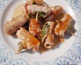 A picture of step 3 of Skillet Pork Loin Roll-Ups.