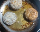 A picture of step 3 of Potato stuffing chicken cheese patties.