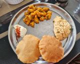 A picture of step 3 of Farali suki bhaji.