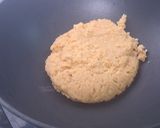 A picture of step 1 of Kesariya tri-colour mawa roll.