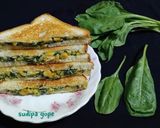 A picture of step 8 of 20 minutes Spinach Corn Sandwich.