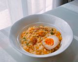 Hình bước làm 4 của món Cháo yến mạch rau củ