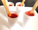 A picture of step 2 of Tasty Plum Popsicles.