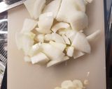 A picture of step 1 of Vegetable soup.