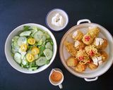Foto langkah ke 13 dari resep Bekal Cihuy Si Kecil: noodles roll, potato cheese balls and yumyum salad 👦👧 (sosis otak-otak gulung mie, bola-bola kentang keju dan salad sayuran yumyum).