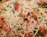 A picture of step 8 of Grated bread eggs pizza.