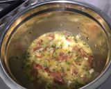 Une image de l'étape 8 de Omelette au jambon cru, oignon et herbes.