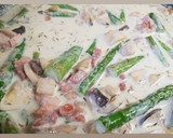 Foto del paso 5 de la receta: Pasta con espárragos, setas y panceta sin gluten