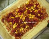 Foto langkah ke 8 dari resep Bolognese pizza.