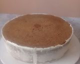 A picture of step 16 of 1 kg Semi Naked Orange n blueberry cake. #Authormarathon.