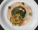A picture of step 9 of Palak packed veg Maggi masala pulav.