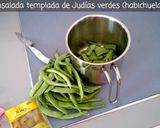 Foto del paso 1 de la receta: Ensalada Templada de (Habichuelas) Judías Verdes con Patata, Maíz y Atún
