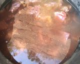 A picture of step 1 of Dambun nama (meat floss).