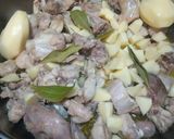 A picture of step 2 of Andrajos (Traditional Jaén Stew).
