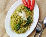 Foto langkah ke 8 dari resep Mie Sawi homemade, alami, kenyal dan sehat.