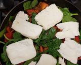 A picture of step 5 of My Style Halloumi Bake with Roast Lamb. 💜.