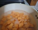 A picture of step 1 of Nearly vegan sweet potato shepherds pie.