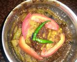 A picture of step 14 of Sahi parwal korma.