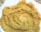 A picture of step 2 of Sprouted Foxtail millet/Thinai laddu.