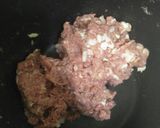 A picture of step 1 of Meatballs.