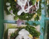 A picture of step 4 of Spinach cheese corn sandwitch.