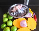 Foto del paso 1 de la receta: Cebiche de pescado con mango 👍🇵🇪