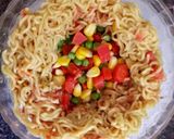 A picture of step 3 of Baked Maggi With Tricolour Veggie.