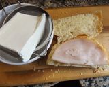Foto del paso 1 de la receta Bocadillo de jamón de pollo, queso fresco y vegetales para dieta