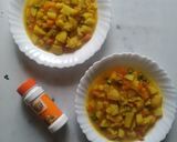A picture of step 3 of Tumeric Matoke.