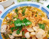 Hình bước làm 6 của món Bún riêu cua tóp mỡ
