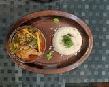 A picture of step 9 of Thai Chicken,Mushroom fried Rice.