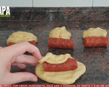 Foto del paso 2 de la receta: Choripanes o bollos preñaos