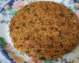A picture of step 8 of Maggi Nutrilicious Masala VEG ATTA noodles Vegetables pizza.