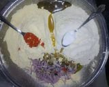 A picture of step 2 of Khasta besan roti.