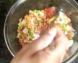 A picture of step 5 of Veg Maggi Bhel.