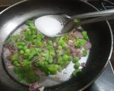 A picture of step 2 of Maggi coins with bowl of veg noodles.