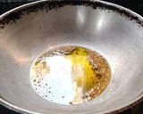 A picture of step 2 of MASALA ARBI with COCONUT MILK.