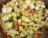 A picture of step 2 of Chicken vegetable.